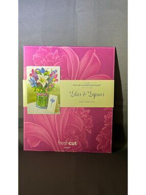 Life-Sized Pop-Up Flower Bouquet Lilies & Lupines